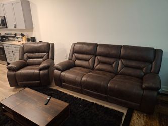 Reclining Sofa and Rocking Recliner