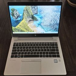Aluminum HP EliteBook 14" Laptop Intel Core i5-8350u 8 GB RAM 256 GB SSD Webcam 1080P FHD LCD USB C Thunderbolt Port Windows 11 Professional 