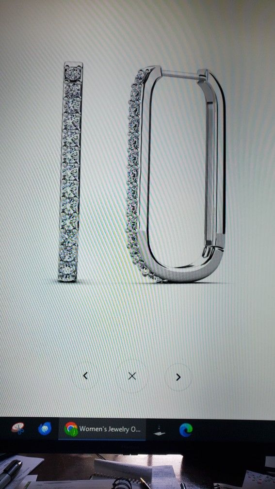 Nadia 18k White Gold Earrings