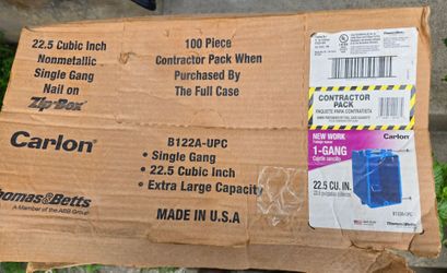 Single gang electric box