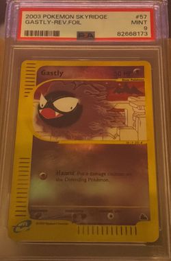 Gastly 57/144 Skyridge Reverse Holo PSA 9