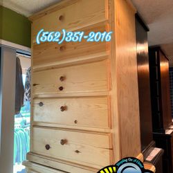 Five Drawer Natural Pinewood Dresser Cajonera Comoda Nueva 