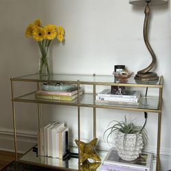 Brass Console Table