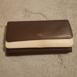 XBS Brown/Ivory Leather Wallet