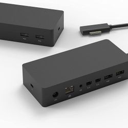 Surface Docking Station with 90W Power Supply for Surface Pro X/7/6/3,Pro 2017,Laptop 4/3/2,Laptop Go,Docking Station CLCCON Double Mini Display Hub w