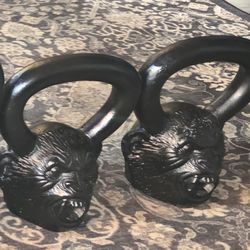 Set Of 2 Onnit Primal Kettlebell Howler Monkey .5 Pood 18lb Workout Weight