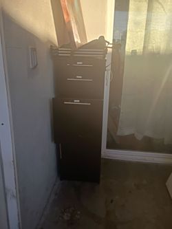 Black Metal Filing Cabinet 4-Drawer
