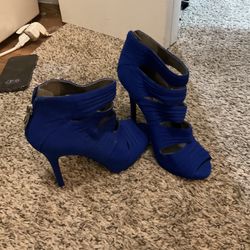 Blue High Heels