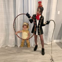 Circus Girl Costume  And Baby Lion Costume