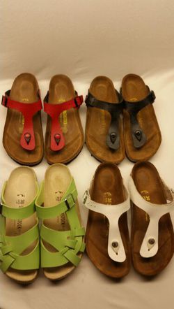 Women's Birkenstock Birko-Flor and Papillio Sandals size 38/245/L7/M5 for  Sale in North Las Vegas, NV - OfferUp