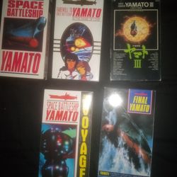 Space Battleship Yamato VHS Movies Lot Of 5