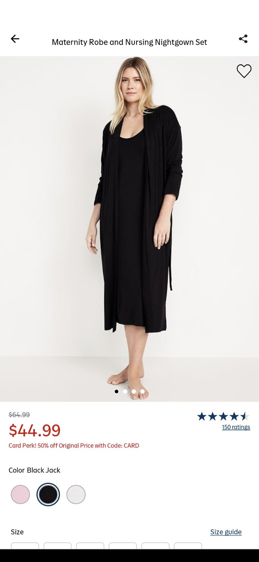 Maternity Nursing Robe Set
