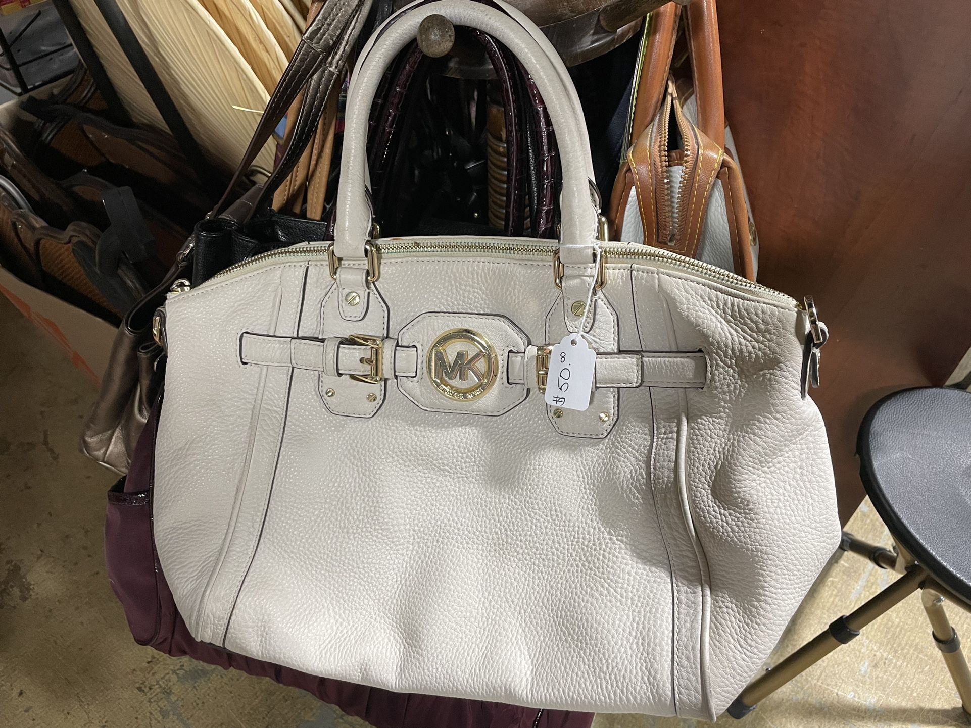 MK White Purse 