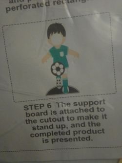 Soccer Player Photo Booth Prop Kit-   2.9 x 5.2 Ft