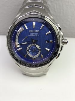 Seiko SSG019 Men's Coutura Radio Sync Solar World Time Stainless Watch 8B63  0AK0 for Sale in Lodi, CA - OfferUp