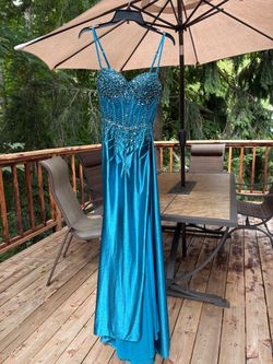 Teal Prom Dress