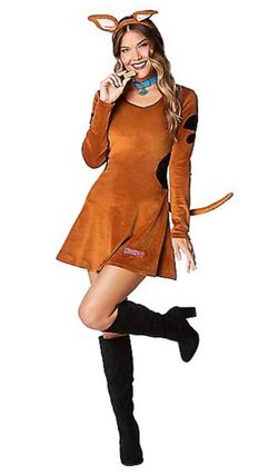 Adult Women Scooby-Doo Dress Costume Smal