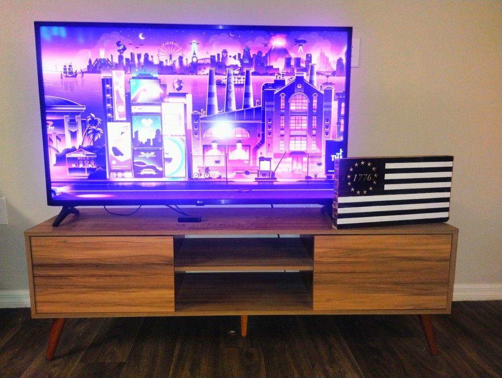 TV Stand And 42" Westinghouse Roku Tv