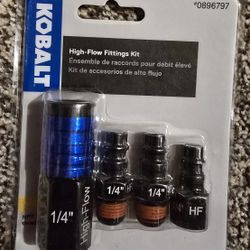 Kobalt High-flow Fittings Kit. 1/4" inch size