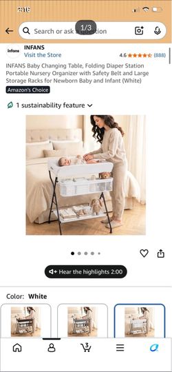 Infans baby changing table
