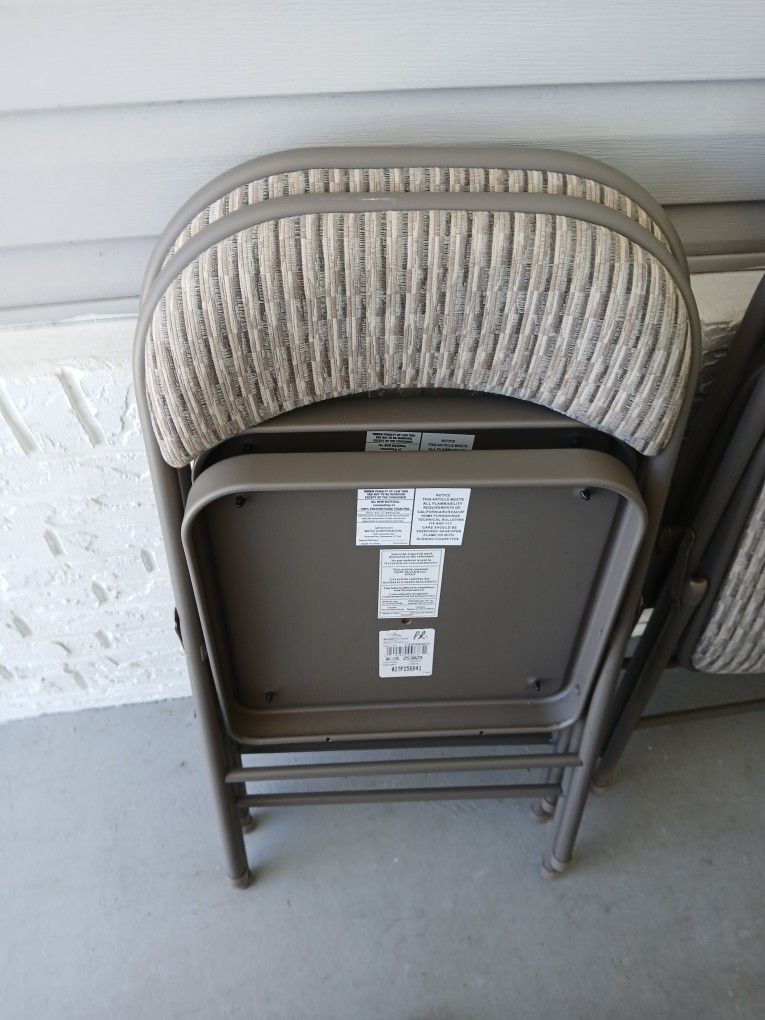 4 New Card Table Chairs For 100.00
