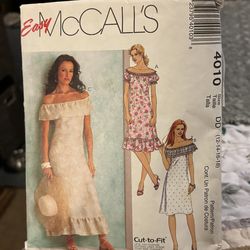 Vintage McCall's 4010 Dress  Pattern Sizes 12-18 Pre Owned Rare to Find