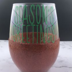 Seasonal Wine Glass