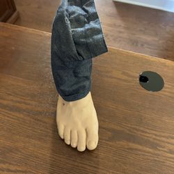 Vintage Halloween, severed foot prop