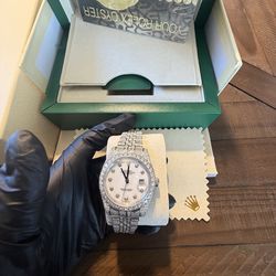 Iced out Rolex