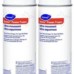  Diversey Bravo Power Foam Heavy Duty Wax Stripper Spot Cleaner 23oz 652g