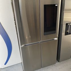 Stainless Steel 29 Cu. Ft Smart 4-Door Flex Refrigerator With Family Hub