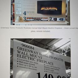 Electric Fireplace Heater Muskoka New