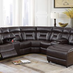 Sectional Recliner Sofa Set 
