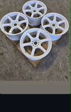 Gram Lights 57dr 18x9.5 et38 5x100 Ceramic White wheels FOR SALE