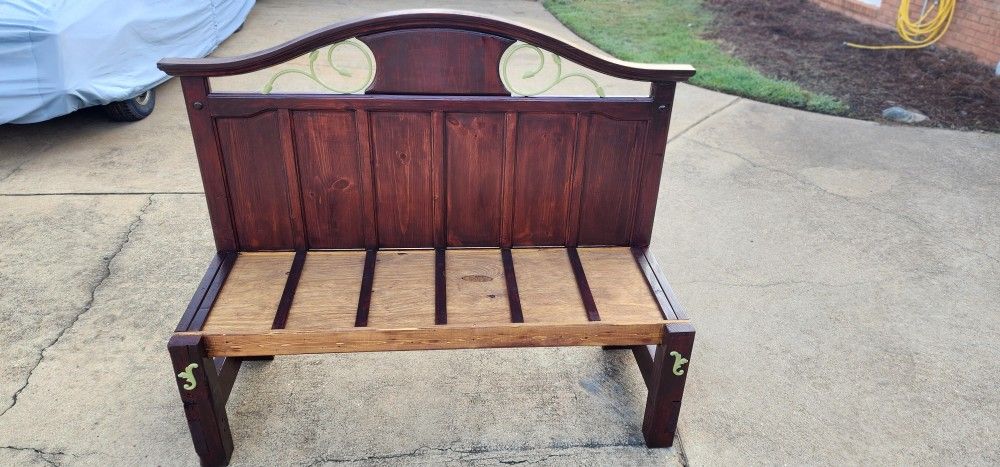 Refurbished Headboard Bench