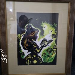 Beauty & The Beast Handmade Painting 