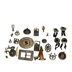 lot Western Southwestern  jewelry Crumrine belt buckle accents
