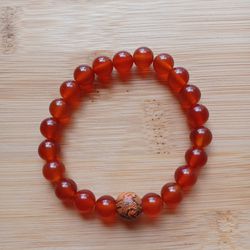NEW 🧡 Carnelian ❤️‍🔥 Handmade OS Bracelet 📿