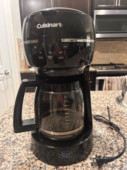 Cuisinart 12-Cup Programmable Coffee Marker - Black with free filters
