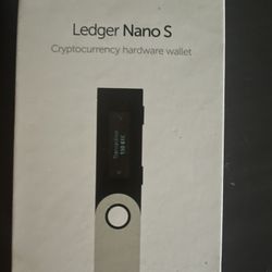 Ledger Nano S. Cryptocurrency Cold Wallet Storage 