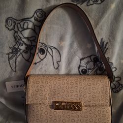 Guess Pink and Beige shoulder Bag