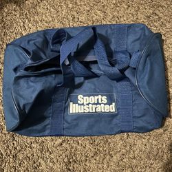 Vintage Sports Illustrated Blue Duffel Bag 