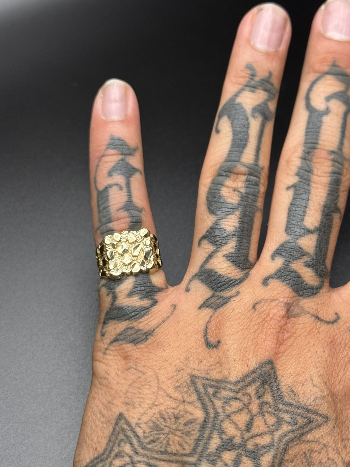14k Gold Nugget Ring