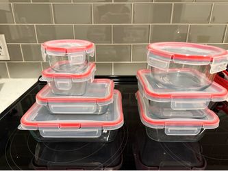 Glass containers with lid-Pyrex Brand