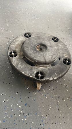 Round Black Plastic Swivel Caster Base