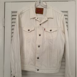 Levis White Trucker Jacket