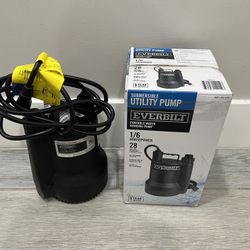 Everbilt  SUP54-HD 1/6 HP Plastic Utility Pump in Good Working Order 