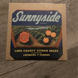 Sunnyside Vintage original crate label