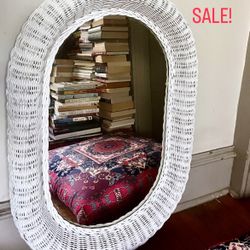 Vintage Wicker Mirror