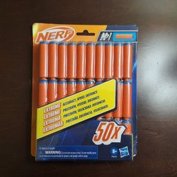 Nerf N Series N1 Darts, 50 Darts, Compatible Only with Nerf N Series Blasters, Outdoor Games